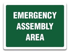 EMERGENCY ASSEMBLY AREA SIGN